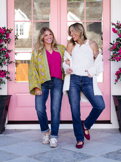 Mid Rise Dark Wash Billie Boyfriend Jeans