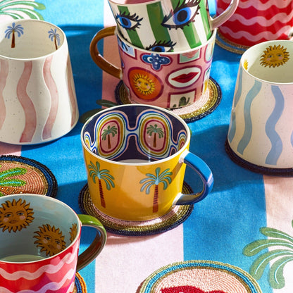 Electric Coast Palm Tree Mug